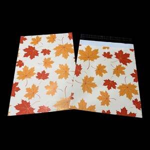 (10) 10 x 13 Fall Leaf Self-Sealing Poly Mailers Shipping Envelopes
